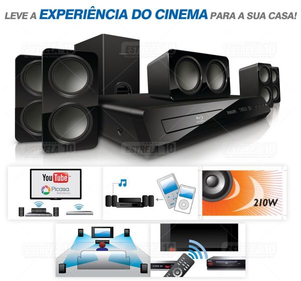 Home Theater Hdmi Divx Hts3541 Philips